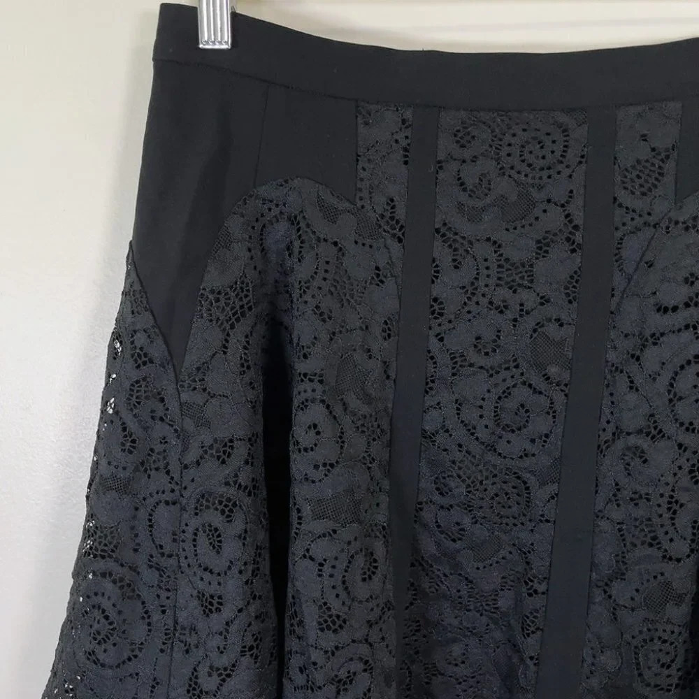 Diane Von Furstenberg Radella Lace Panel Skirt - Picture 5 of 14